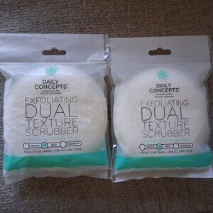 (2) Daily Concepts Exfoliating Dual Texture Scrubbers Mild